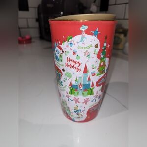 Disney with Starbuck Christmas ceramic tumbler